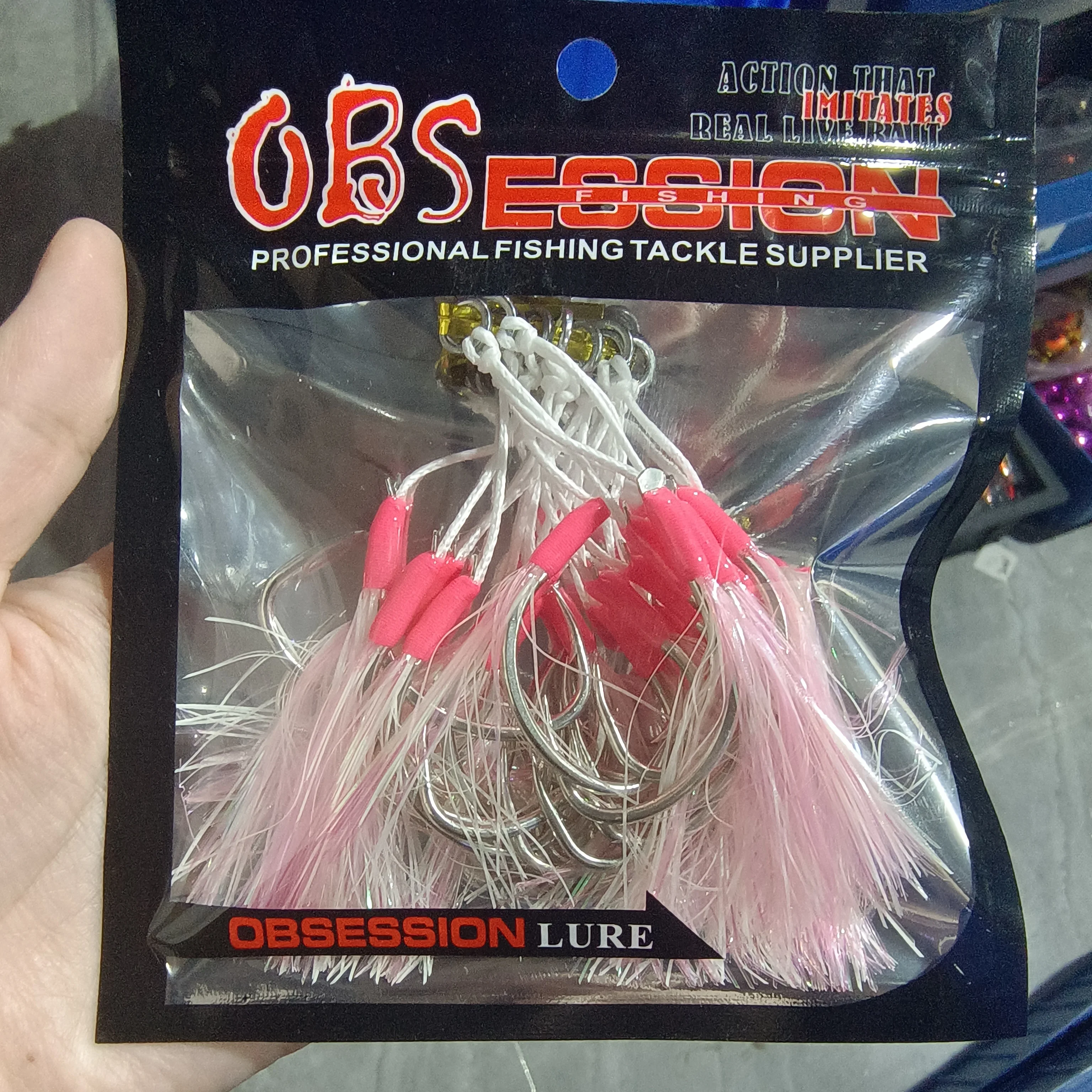 OBSESSION HK045 – Anzuelos assist luminiscentes para slow jigging - imagen 4