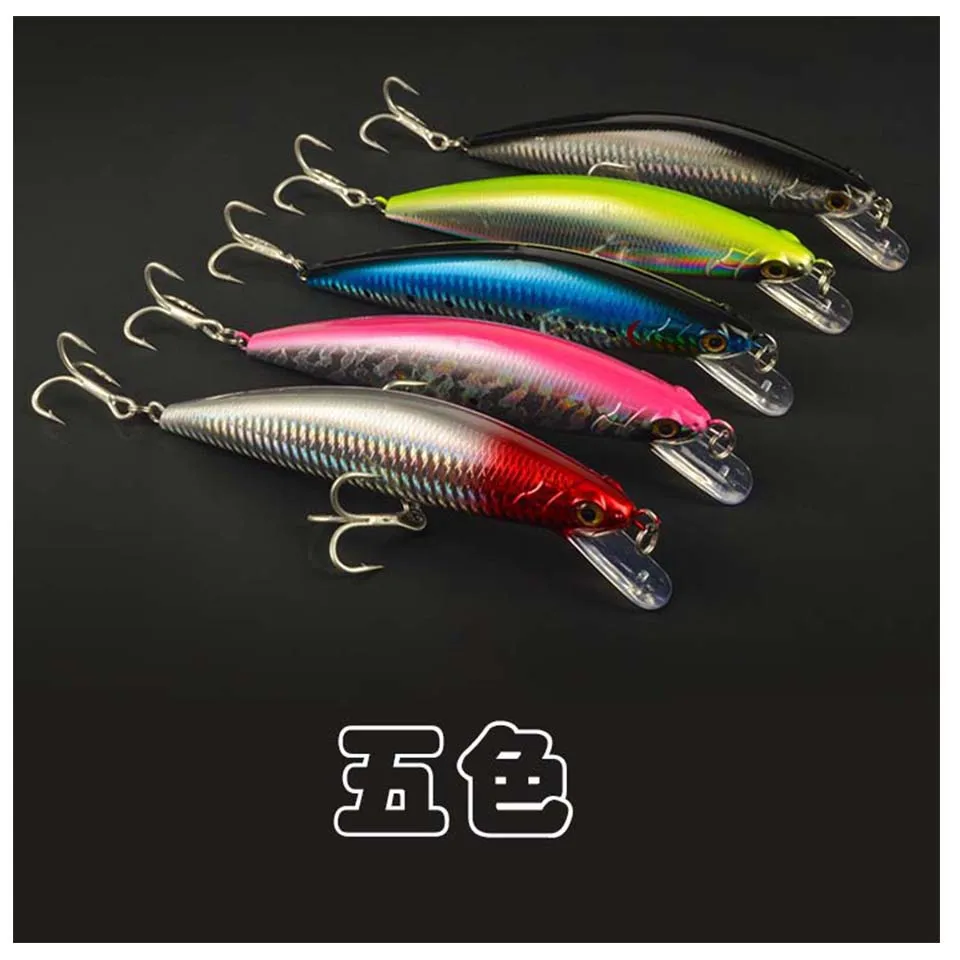 Juego de señuelos Minnow Jig de 3 unidades diferentes pesos