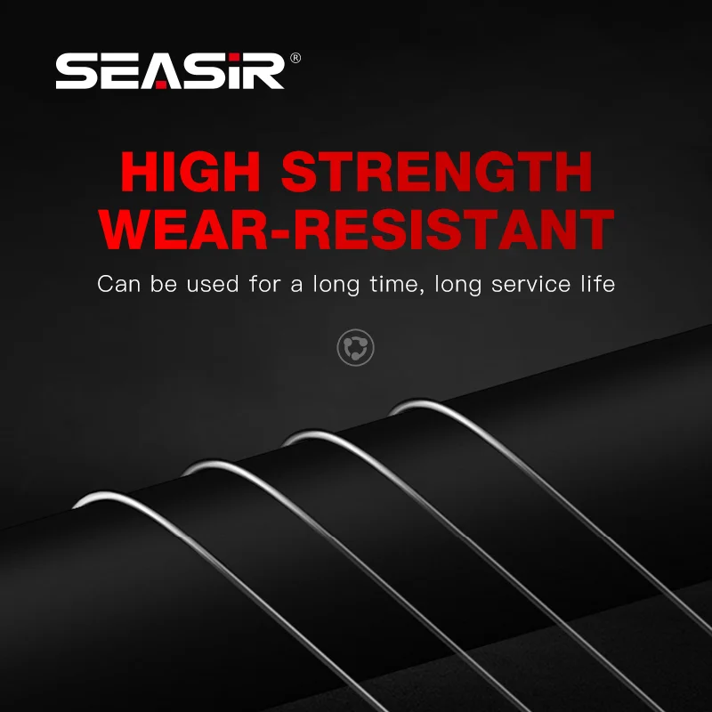 Línea de Pesca de carbono Seasir 100%, monofilamento de calidad japonesa, 50M, 4-16LB, fluorocarbono que se hunde, Pesca líder - imagen 5