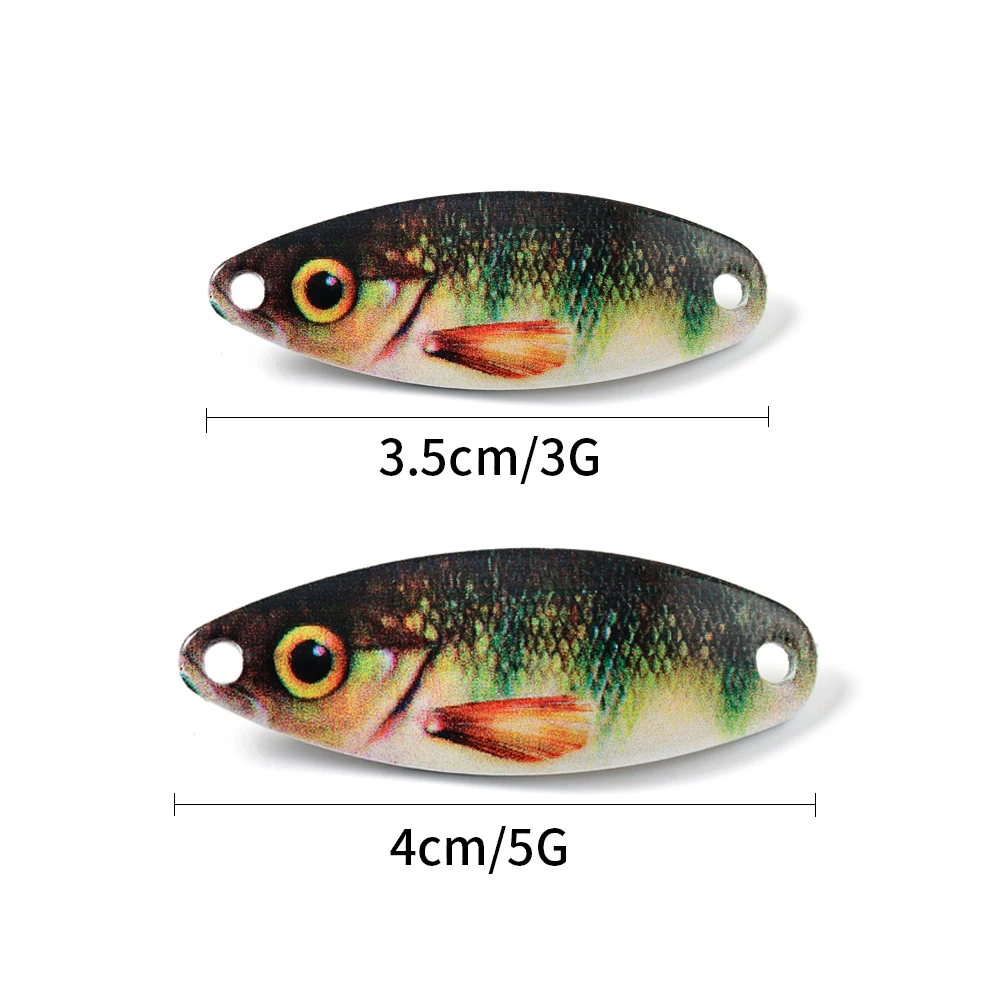 SUNMILE-señuelo de cuchara para Pesca de trucha, cebo duro Artificial, 3g, 5g - imagen 3