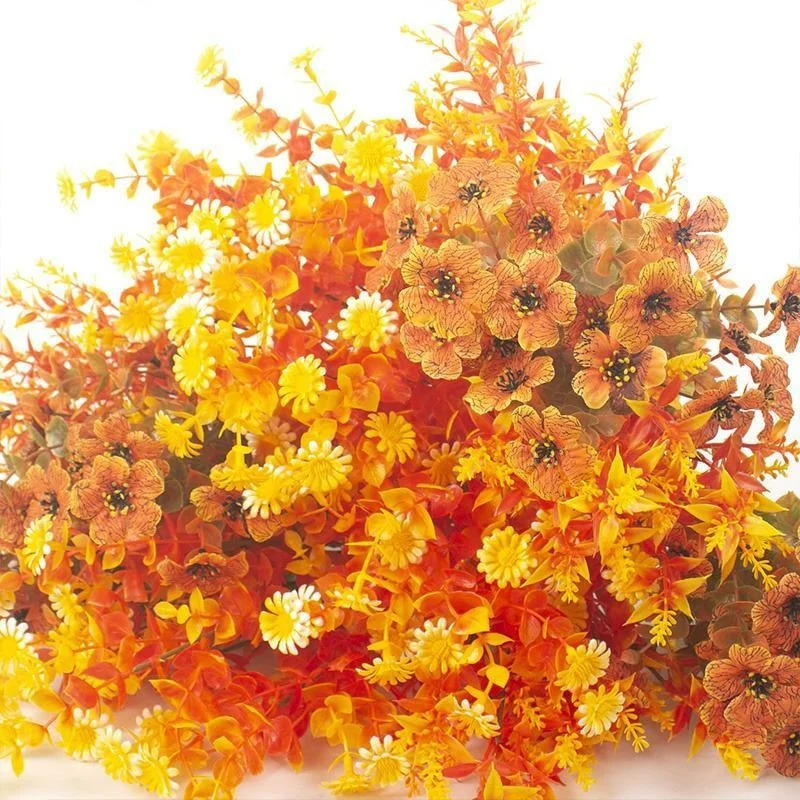 Ramo de flores artificiales otoñales para jardín y hogar - imagen 3
