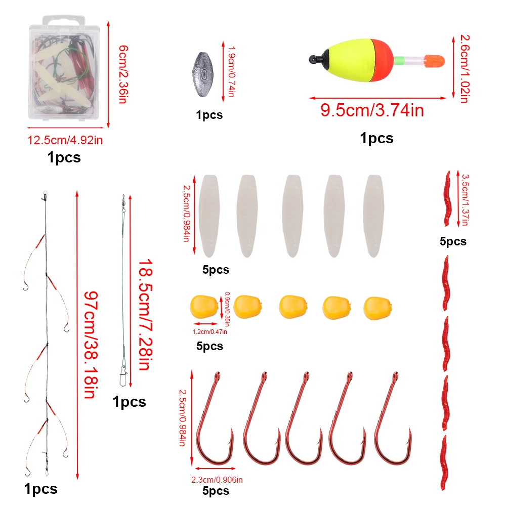 NGB-caña de pescar de 1,8 M, Kits completos de fibra de carbono, cebos de carrete giratorio, señuelo, juego de accesorios para pesca de carpa - imagen 5