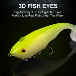 Kingdom Tsunami - Señuelo de pesca suave 3D con ojos grandes