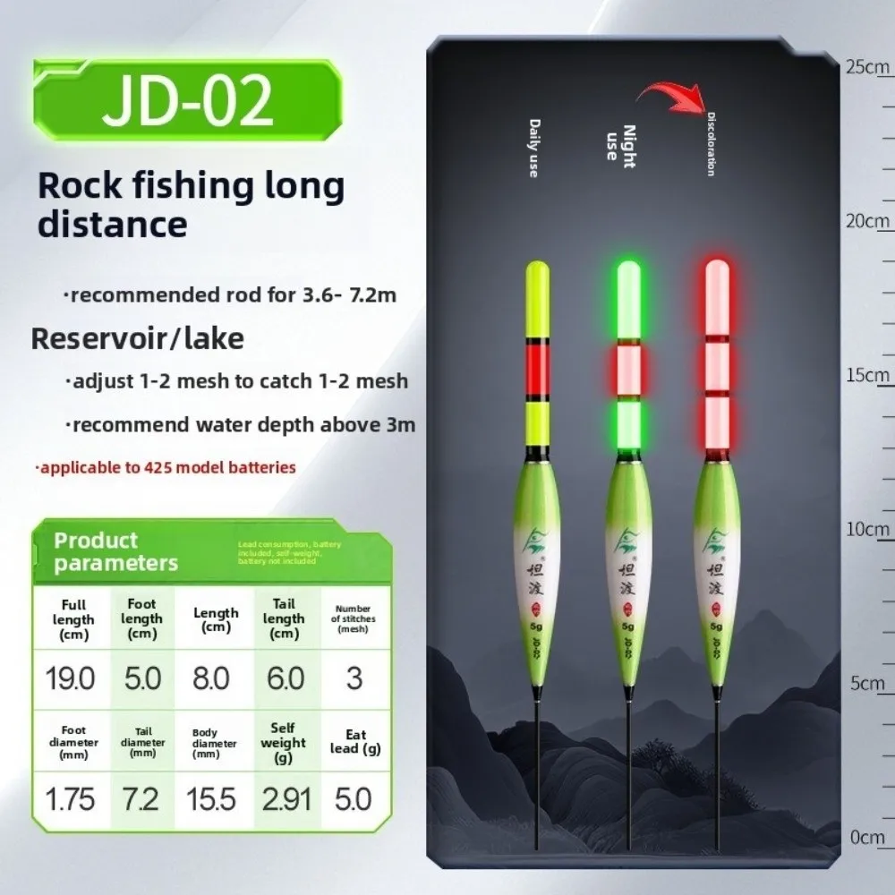 Flotador LED con cambio de color – Indicador de picada para pesca en roca - imagen 5