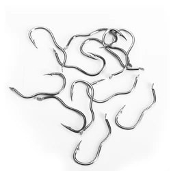 12 Uds. Anzuelo de pesca de acero rico en carbono con tapa automática 0,5 # -14 #   Anzuelo individual con púas afiladas, anzuelos para carpa, accesorios de pesca