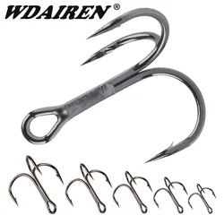 Anzuelos triples treble hook de acero al carbono para señuelos