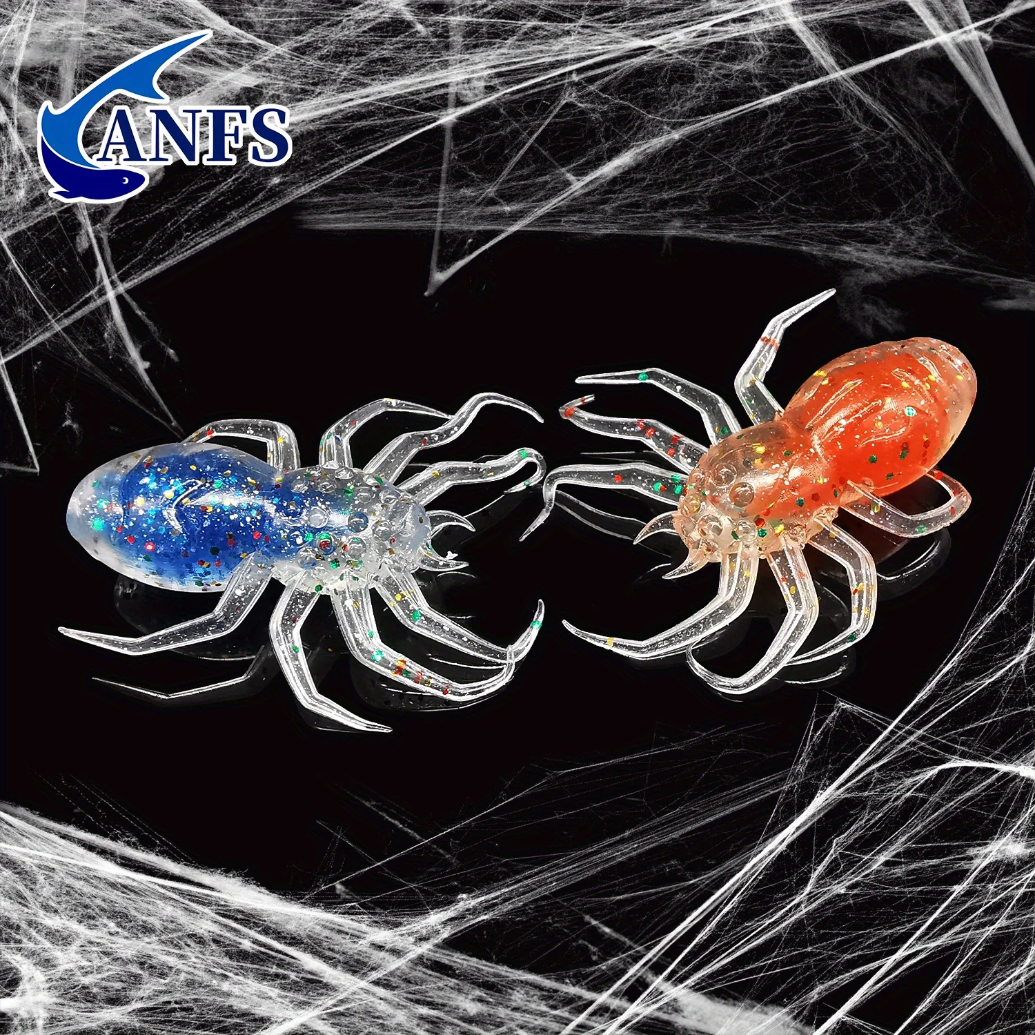 ANFS 15 Uds juego de señuelos de pesca-10 Uds cebo Artificial suave con 5 uds 1g gancho de plomo para pesca en agua dulce y salada - imagen 5