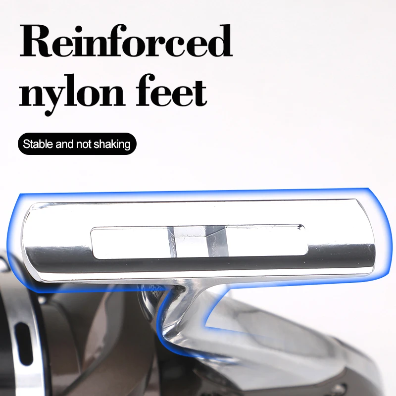 Carrete giratorio ROLLFISH para agua salada: relación 4,1: 1, arrastre de 8 kg, carrete de metal/mango plegable para fundición larga y viajes" - imagen 5