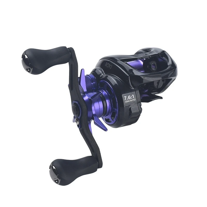 Carrete de pesca LIZARD BOKI DC Baitcasting, Control Digital, arandelas de carbono de fundición larga 7,6: 1 10 + 1BB, arrastre máximo, carrete de agua dulce y salada de 5kg - imagen 5