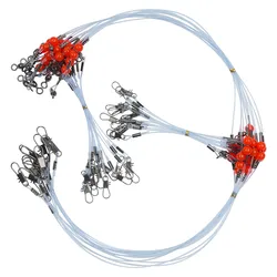 Líderes Alambre Surfcasting con Giratorios – Línea Nailon Agua Salada