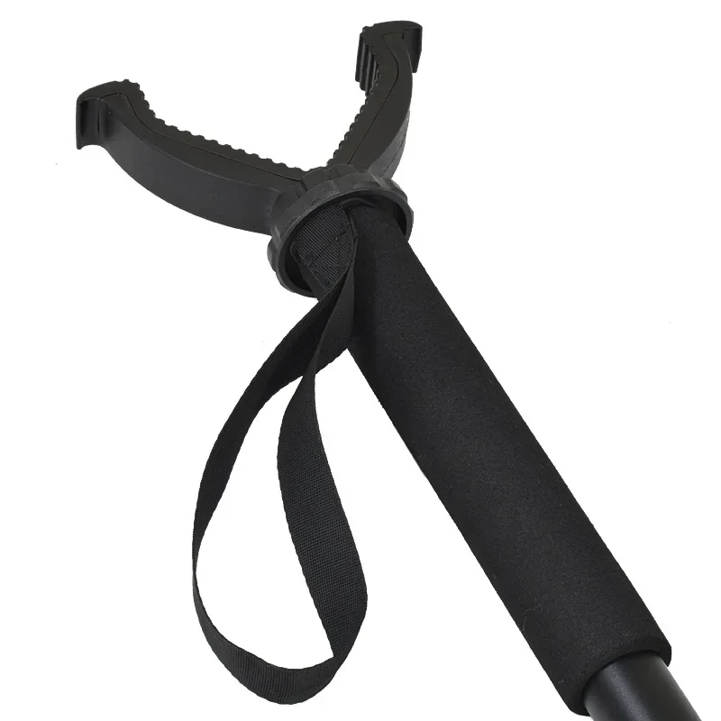 Soporte de trípode portátil para pistola táctica al aire libre, aleación de aluminio, cabeza de disparo telescópica para caza, equipo de soporte de pistola de ataque, nuevo - imagen 3