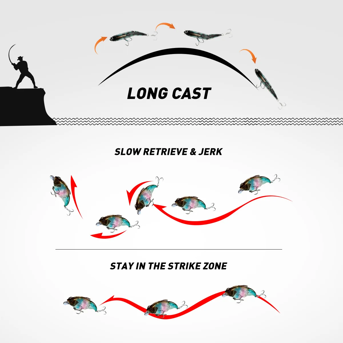 Señuelo de pesca flotante hundido VIB 72mm 10,5g cebo duro vibración Wobblers pesca Swimbaits para lubina Pike perca pesca - imagen 3