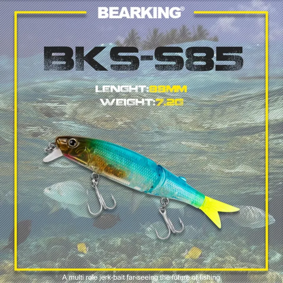 BEARKING Crankbait Minnow – Señuelo artificial Popper para spinning - imagen 3