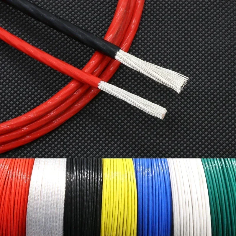 Cable de cobre OFC de alta pureza para impresora 3D DIY, 1/5M, 10/11/13/14/15/18/20/22/24/26/28/30 AWG - imagen 3