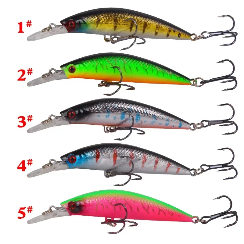 Señuelo de pesca Minnow 90mm 16,7g ojos 3D Crankbait Wobbler cebo duro de plástico sintético aparejos de fregadero señuelo - imagen 2