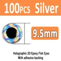 Silver 9.5mm 100pcs