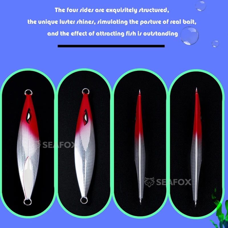 SF051 Slow Fall Jig metálico – Cuchara jigging para pesca de mar