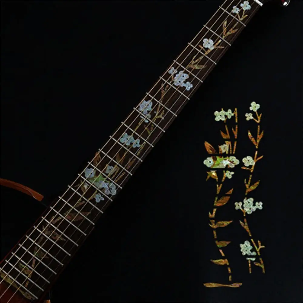Calcomanías de guitarra con incrustaciones ultradelgadas, 22 estilos, pegatina de diapasón, decoraciones de instrumentos musicales, accesorio de bajo de guitarra acústica eléctrica - imagen 5