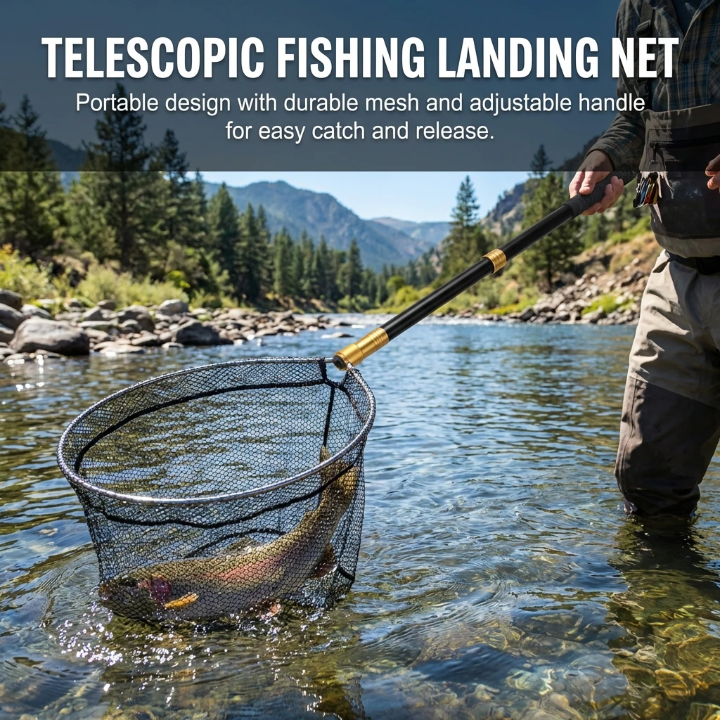 Salabre telescópico acero inoxidable – Red pesca para niños - imagen 5