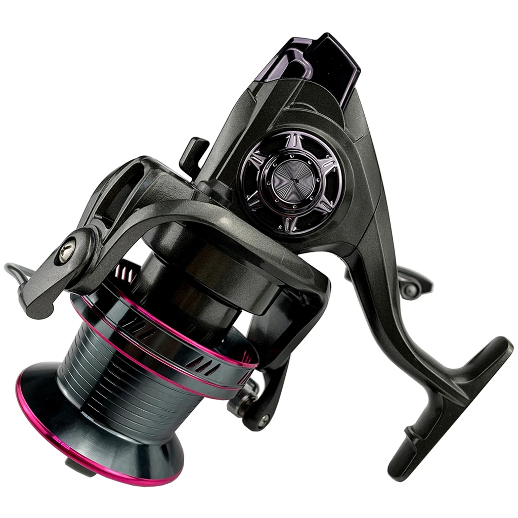 Carrete de pesca giratorio de tiro largo, carrete de Metal para agua salada, rueda de arrastre de agua dulce, juego grande, arrastre máximo de 66 libras, 9000/10000/12000 - imagen 2