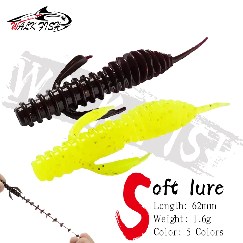 Señuelos de vinilo Walk Fish – Larvas flotantes para agua dulce - imagen 3