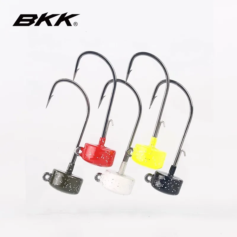 BKK-anzuelos de aleación de Zinc para pesca, aparejo de 5 4S, anzuelos de pesca con cabeza de plantilla, anzuelos de lengüeta anticaída para cebo de silicona blanda, para lubina - imagen 3