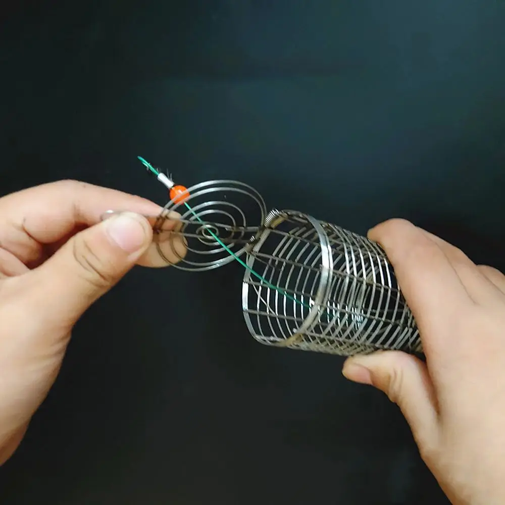 Contenedor de aparejos para peces, comida flotante, soporte para captura de camarones, alimentador de cebo, jaula para cebo de pesca, trampa de alimentación, cesta, jaula para señuelos de pesca - imagen 2