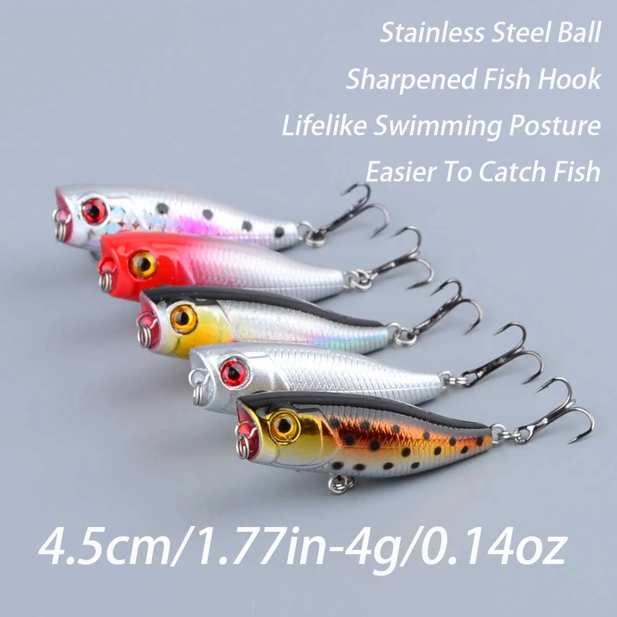 Minnow Señuelo Jerkbait Realista para Trucha y Bass – Plástico Duro - imagen 2