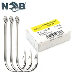 NGB Anzuelo Jig Head con ojo níquel - Punta redonda con púas