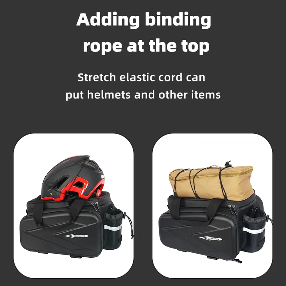 Almacene de forma segura los cascos y el engranaje con cable elástico estirado