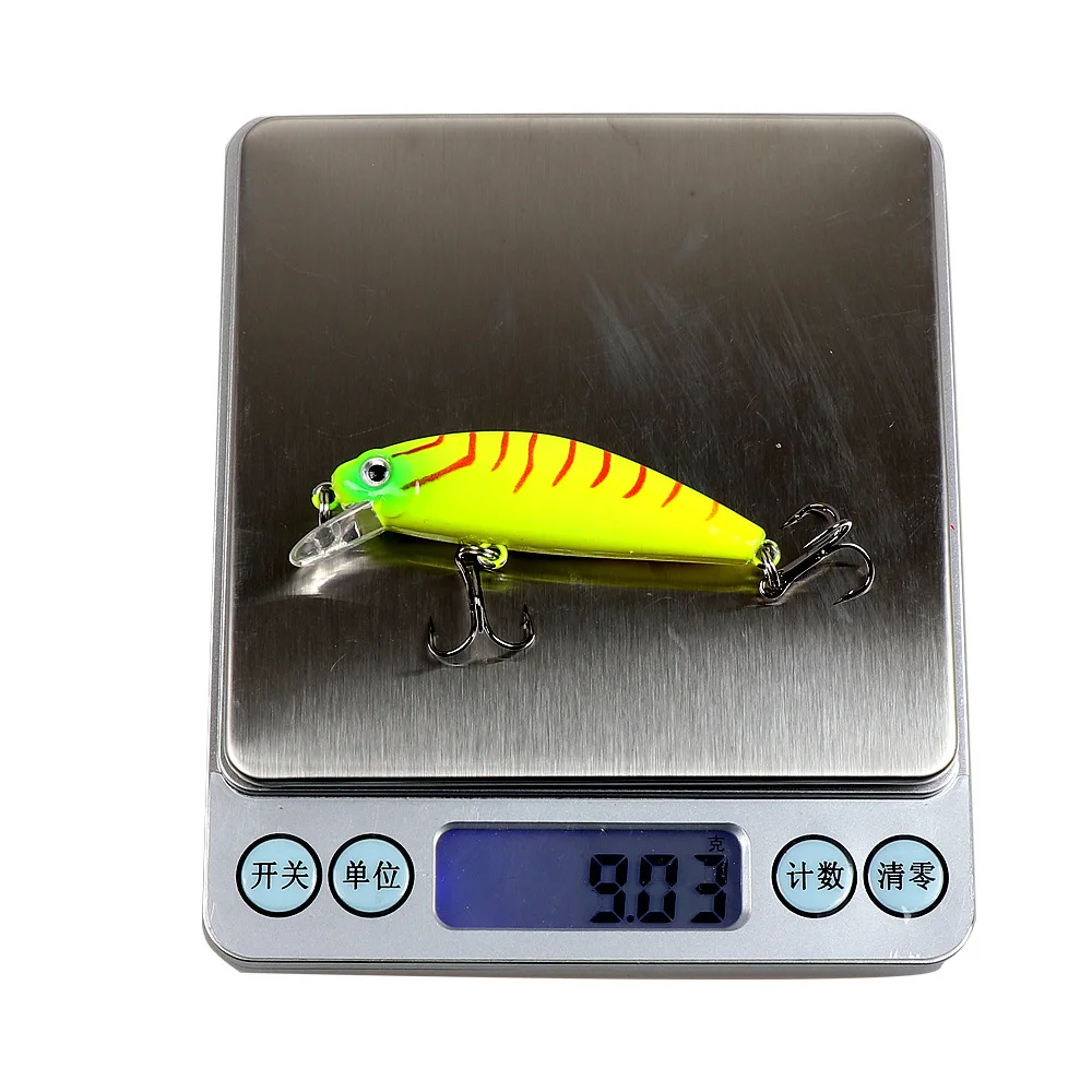 Señuelo de pesca que se hunde Minnow 6,5 cm/9g Killer Pavo Real ojos 3D cebo láser con 2 anzuelos triples - imagen 4