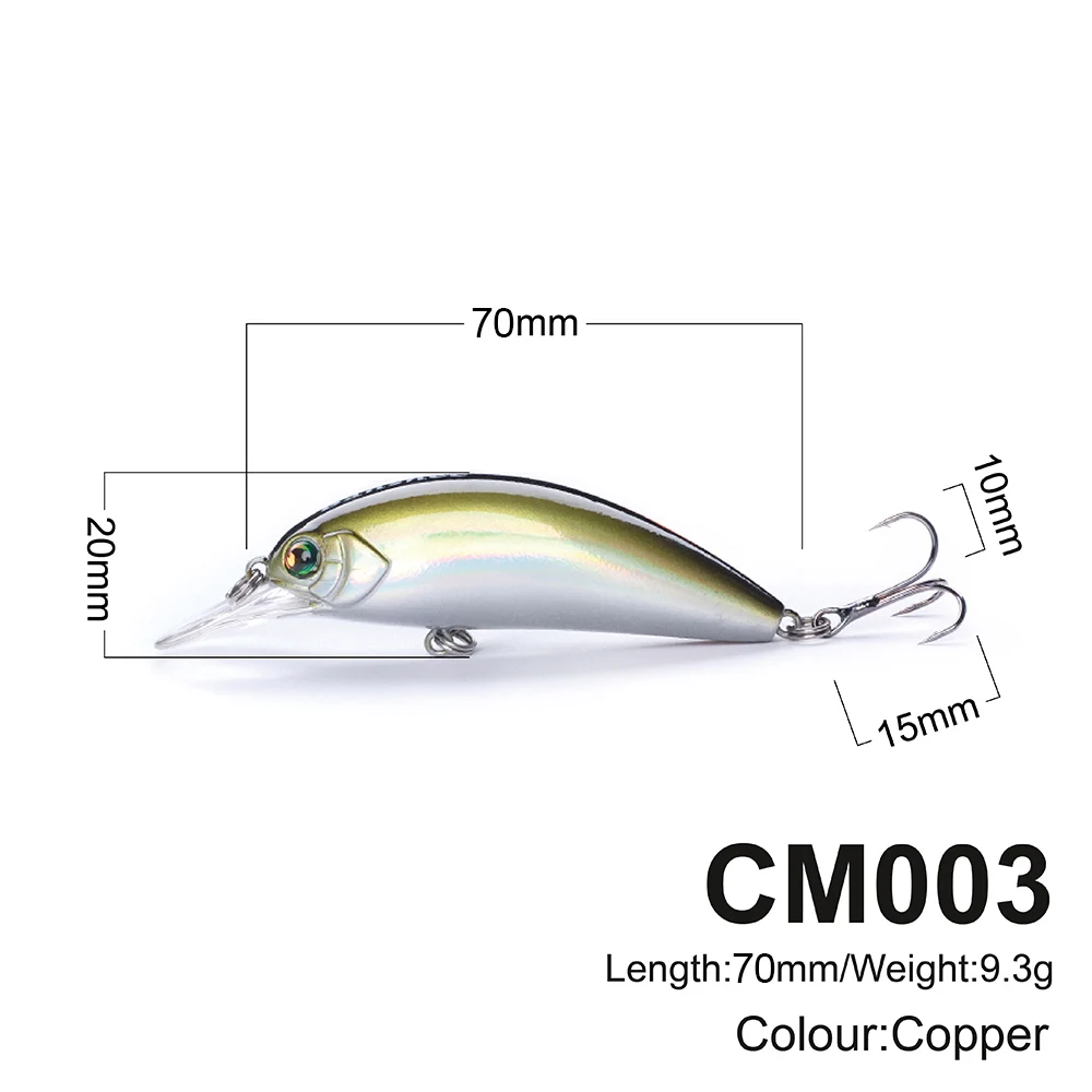 Pez pequeño flotante personalizado de alta calidad para Río, lago, mar, pesca de fundición en agua salada con cebo duro Artificial - imagen 5