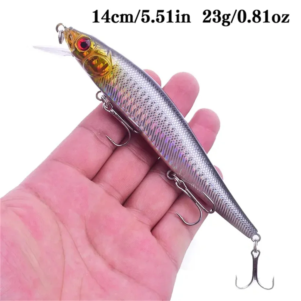 Señuelo artificial Crankbait grande – Wobbler para lubina, lucio y trucha - imagen 2