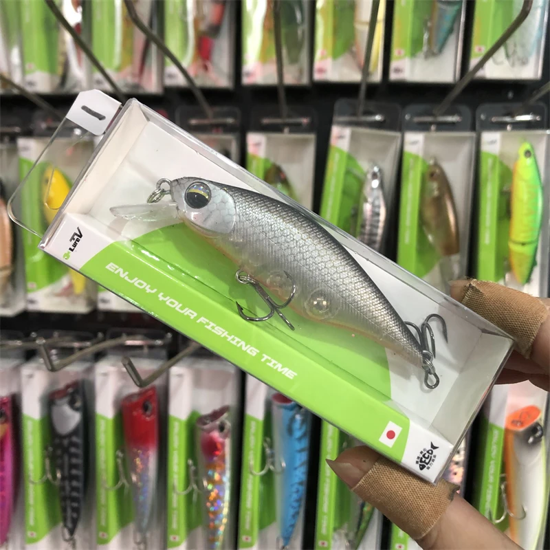 8007 8cm11g1PCS Luretv agua flotante Mino X-80JR cebo falso de largo alcance centro de gravedad turnos boca superior lubina - imagen 2