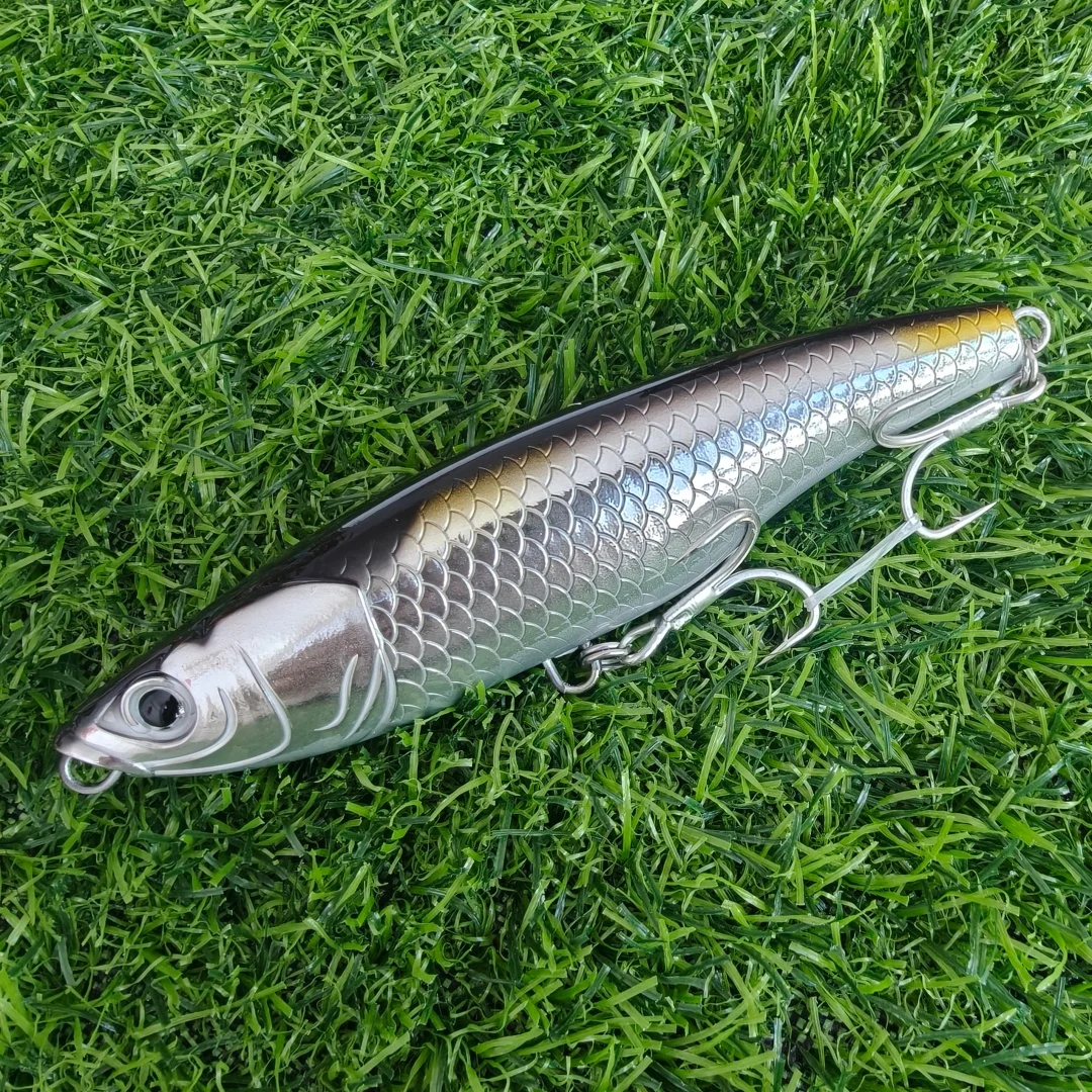 Swolfy-cebos de lápiz que se hunden, de fundición larga, 115mm/52g, 125mm/78g, anzuelos de pesca, cebo duro, Wobbler Artificial para pesca en mar