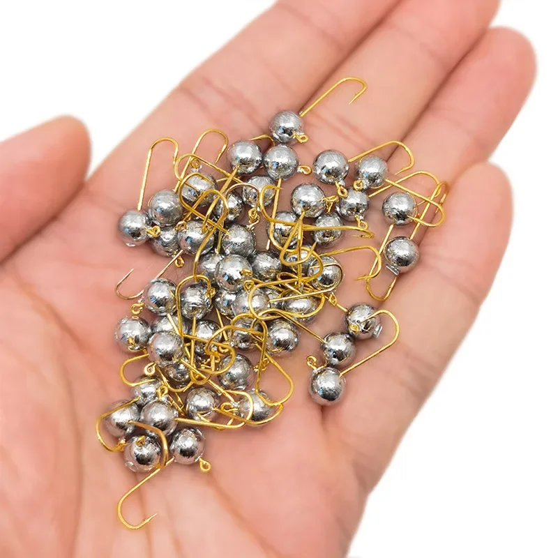 10 Uds Mini anzuelo con cabeza de anzuelo Rockfish, anzuelo con cabeza de plomo expuesta, anzuelo de púas, señuelo de gusano suave para trucha, anzuelo de pesca, aparejos de pesca - imagen 3