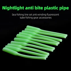Tubo luminoso antienredos para pesca con funda protectora de silicona