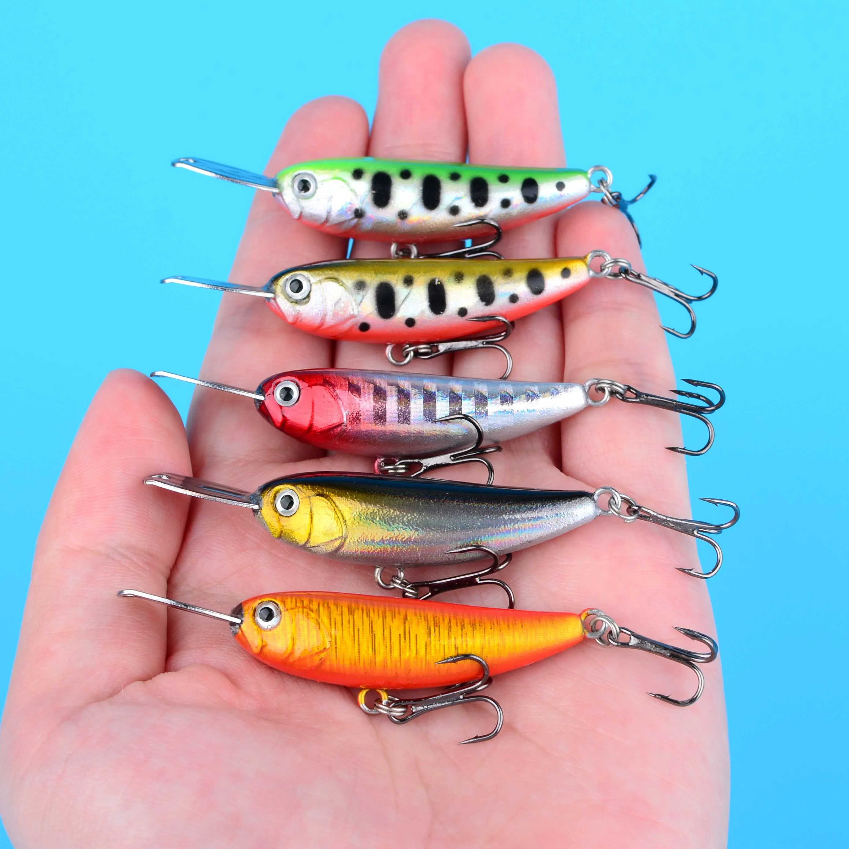 Jerkbait perca – Señuelos de pececillo hundibles - imagen 4