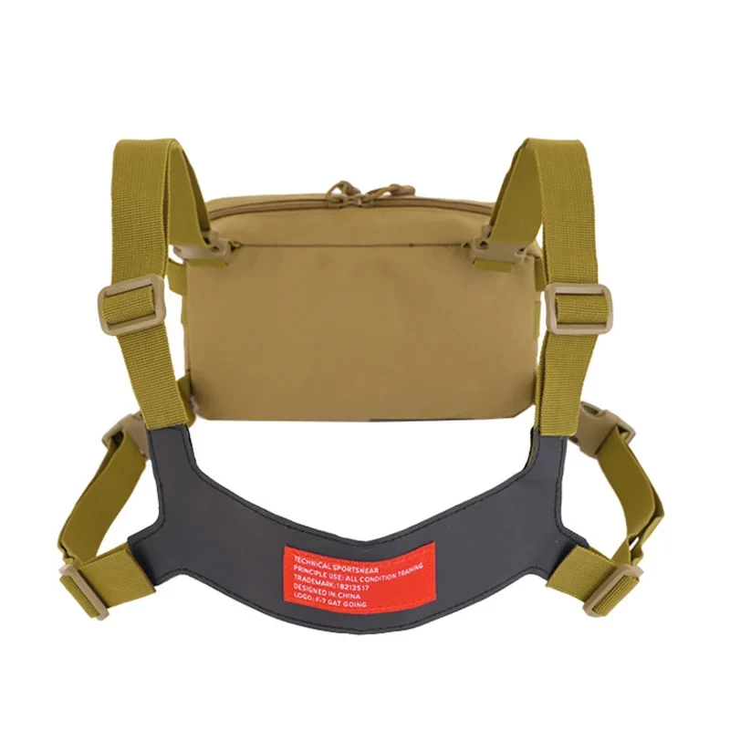 Bolsa de pecho de pesca 600D, bolsas tácticas impermeables Molle de nailon para escalar, mochilas para acampar, deportes al aire libre, chaleco de viaje, mochila - imagen 5