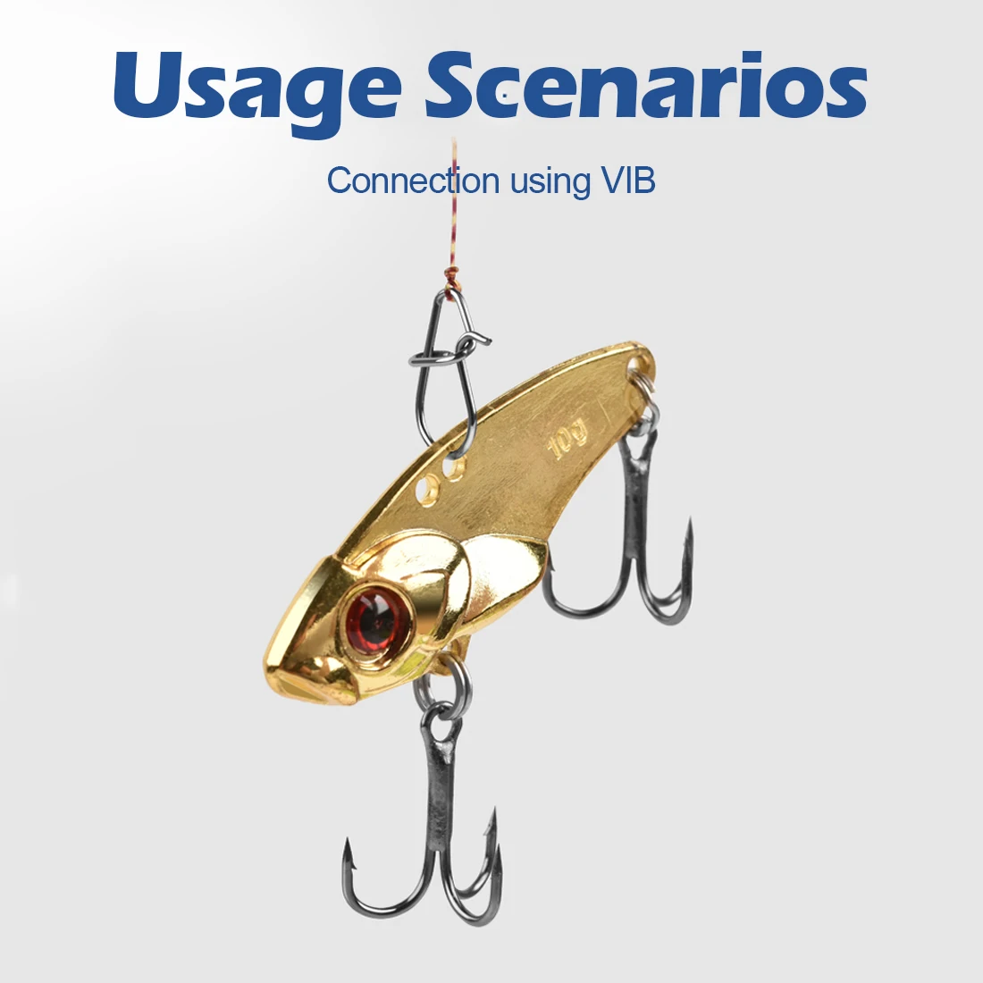 FishTrip conector a presión de pesca, mosquetón de pesca de acero inoxidable, bloqueo Duo, cambio rápido, aparejos de Terminal a presión - imagen 5