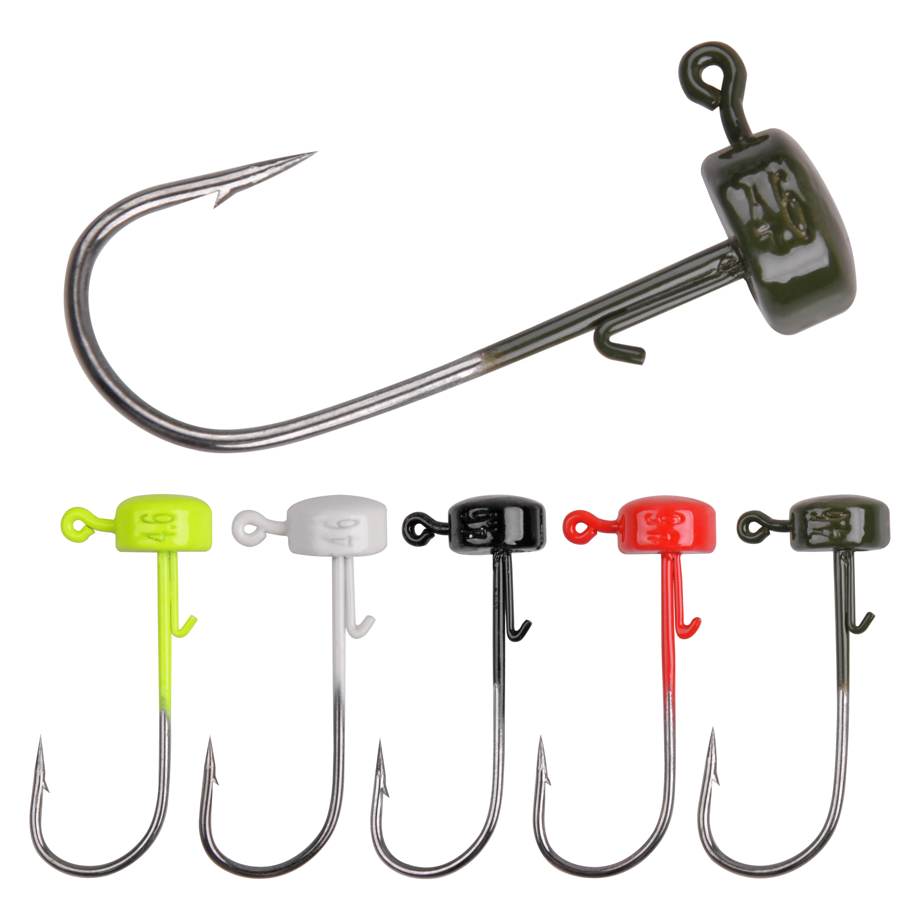 10 Uds Ned Rig Jig Heads seta Jig Head Shroom jigs para lubina trucha tipo tipo de pez señuelo de pesca Finesse Jig anzuelos de pesca