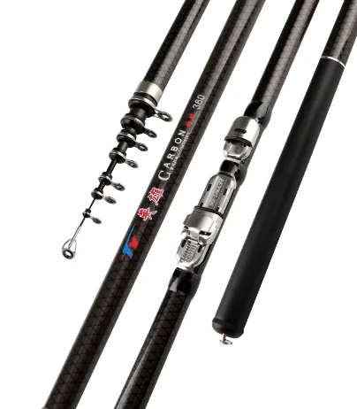 Caña de pescar telescópica de carbono 2,7 m 3,6 m 4,5 m 5,4 m 6,3 m caña de pescar ultraligera en roca caña de pescar giratoria telescópica aparejos de pesca - imagen 2