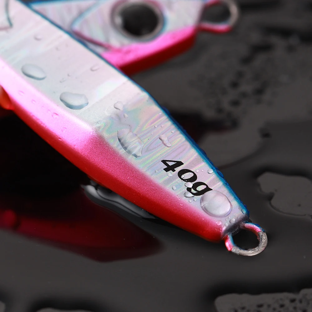 CASTFUN 40g 60g 80g 100g señuelo de Jigging lento diseño japonés océano Stinger ala señuelo plantilla de Metal - imagen 5