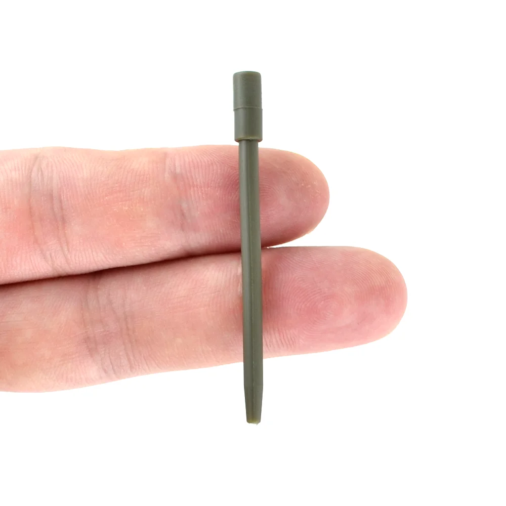 Hirisi 20 piezas 56mm pesca de goma suave mangas antienredos pesca de carpa tubo de plomo en línea AH011 - imagen 2