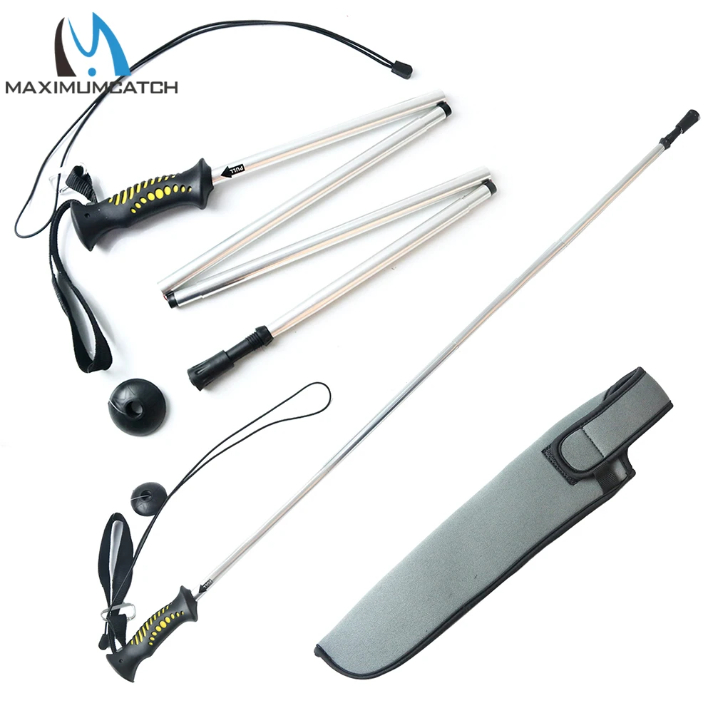 Maximumcatch-palo de pesca plegable para personal de vadear de aluminio, accesorio de pesca para senderismo - imagen 3