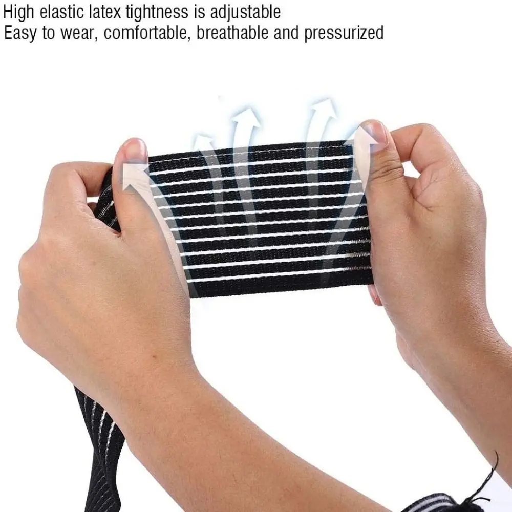 Alivio del dolor soporte del tobillo esguinces lesiones vendaje de protección deportiva ajustable vendaje elástico de pantorrilla calentadores de piernas de bicicleta manga del muslo - imagen 2