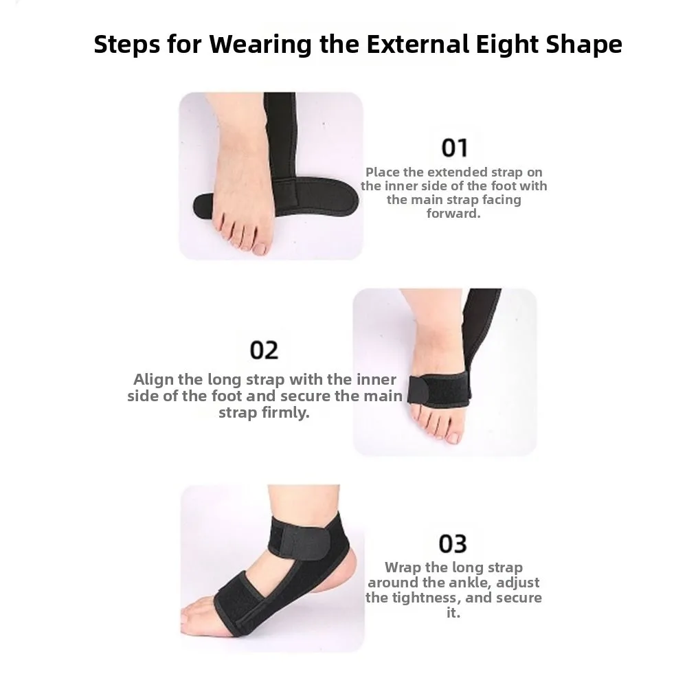 Corrector de pie de pierna de rotación interna, correa de pierna, corrección de forma de pierna, cinturones de corrección tipo XO, correa de inversión, corrección de pie - imagen 4