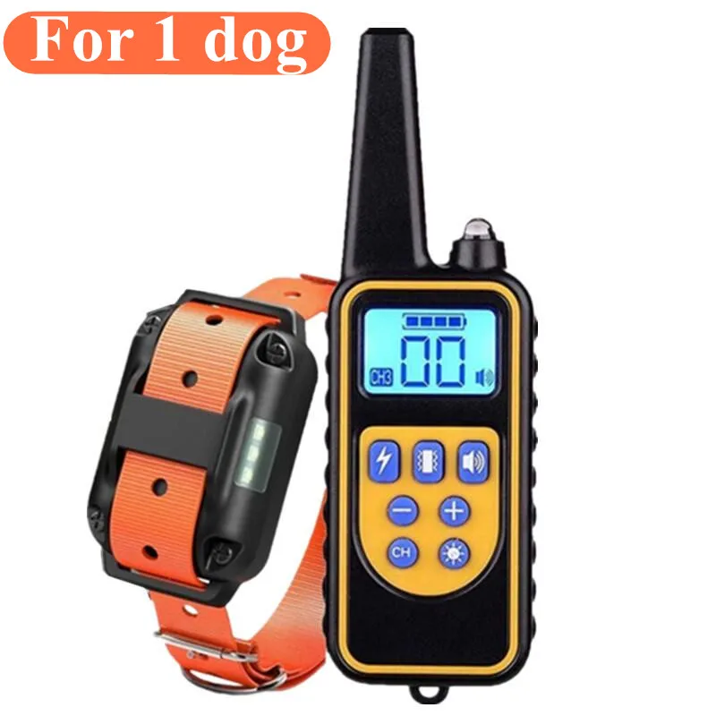 Collar de choque para perros: [Nueva edición] Collar de entrenamiento para perros grandes, medianos y pequeños Collar electrónico recargable resistente al agua IPX7 con pitido, - imagen 2