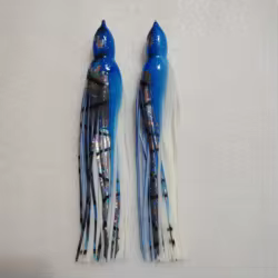 2 uds 23cm 25g faldas de calamar Marlin atún Wahoo gran juego señuelo de pesca reemplazo suave Trolling pulpo Hoochie falda aparejada