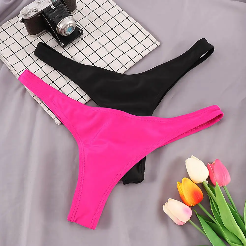 Pantalones de baño clásicos Biquini Shorts Tanga Calzoncillos Bikini Traje de baño Traje de baño - imagen 4